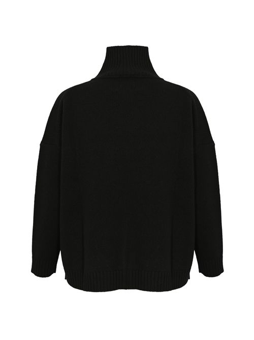 Dolcevita Borgia in filato di lana Nero WEEKEND MAX MARA | 2525366112600013